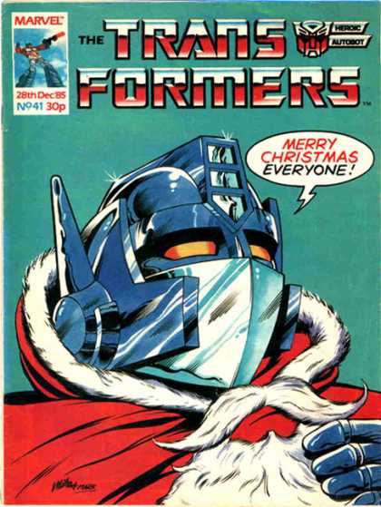 Transformers (UK) 41 - Santa Claus - Merry Christmas - Robot - Disguise - Holiday