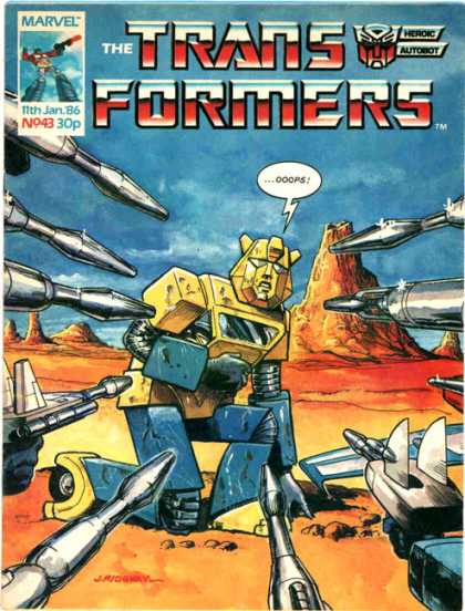 Transformers (UK) 43 - Marvel - Captured - Guns - Peaks - Barren