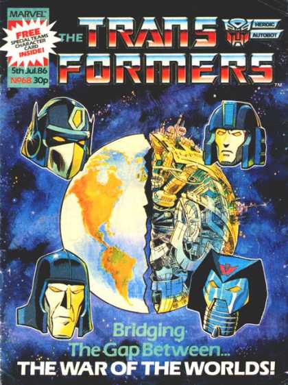 Transformers (UK) 68 - Autobot - Mechanical Half Planet - Megatron - Decepticons - Marvel