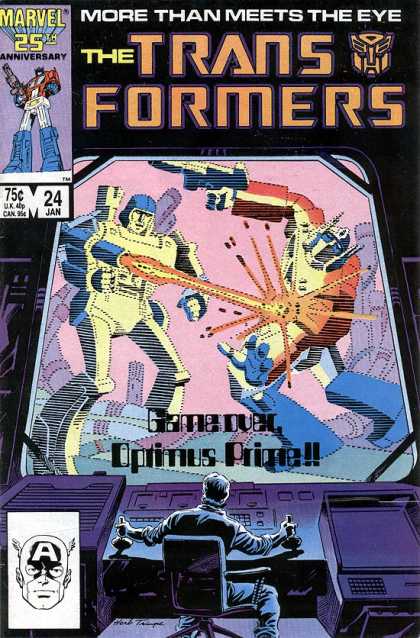 Transformers 24 - Marvel 25 Th Anniversary - 24 Jan - More Than Meets The Eye - Mask - Gun