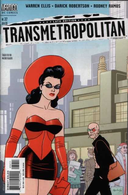 Transmetropolitan 32 - Vertigo - Woman - Man - Building - Direct Sales - Jaime Hernandez