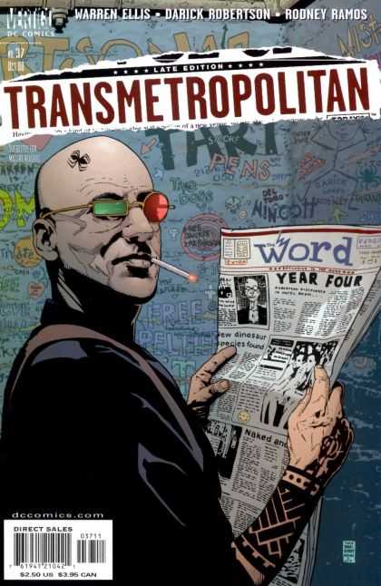 Transmetropolitan 37 - Warren Ellis - Late Edition - Newspaper - Darick Robertson - Rodney Ramos - Tim Bradstreet