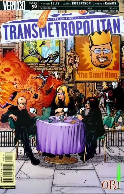 Transmetropolitan 58 - Vertigo - Warren Ellis - Darick Robertson - Rodney Ramos - Direct Sales - Darick Robertson