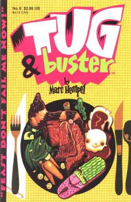 Tug & Buster 6 - Smiling Food - Food Fight - Eat Me - Marc Hempel - I Love Carrots