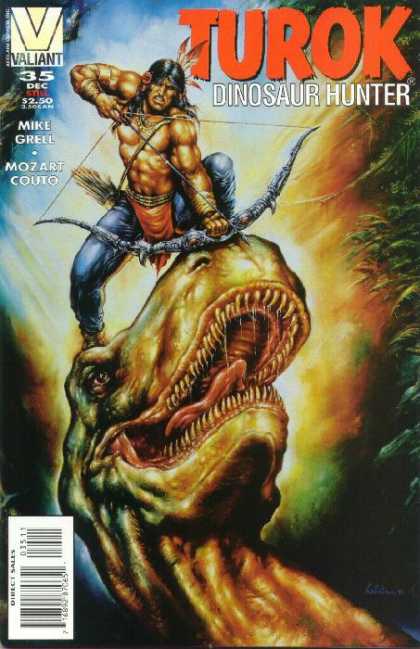 Turok 35 - Mike Grell - Mozart Couto - Indian - Bow - Dinosaur