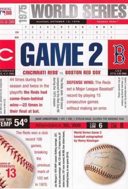 TV Series - The Cincinnati Reds: 1975 World Series Game