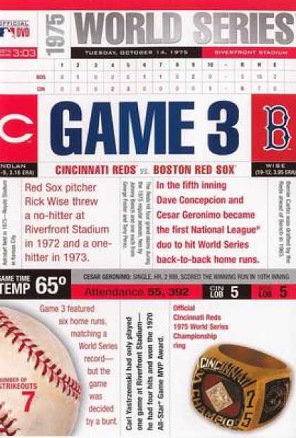 TV Series - The Cincinnati Reds: 1975 World Series Game