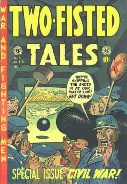 War And Fighting Men - Civil War - Special Issue - Cannon Ball - Cannon - Harvey Kurtzman Two-Fisted Tales 31 - War And Fighting Men - Civil War - Special Issue - Cannon Ball - Cannon - Harvey Kurtzman