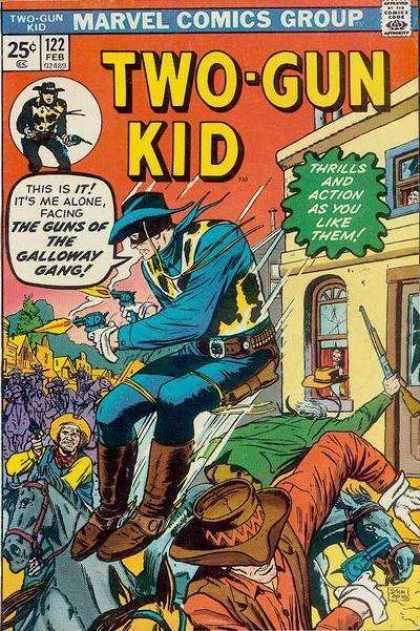 Two-Gun Kid 122 - Galloway Gang - Thrills And Action - Cowboys - Gunfire - Rifles