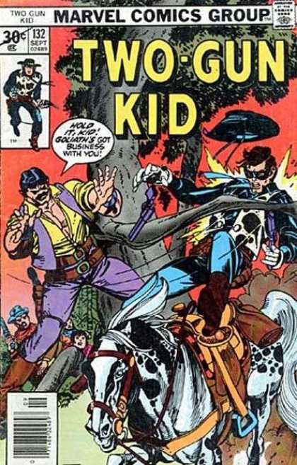 Two-Gun Kid 132 - Marvel - Comics Code - Battle - Gun - Horse