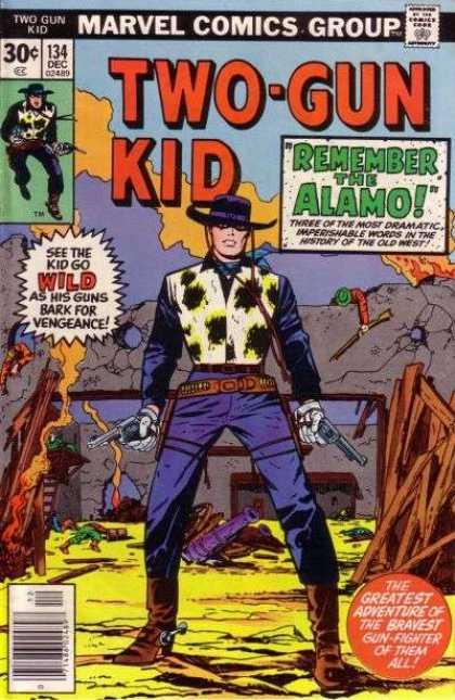 Two-Gun Kid 134 - Remember - Alamo - Vengeance - Cowboy - Western