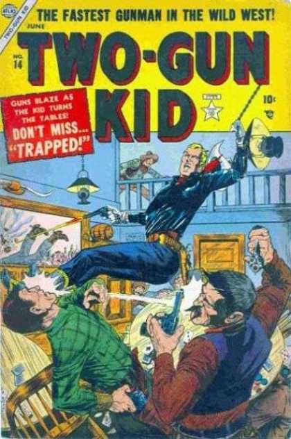 Two-Gun Kid 14 - Brawl - Saloon - Gun Fight - Cowboys - Bar