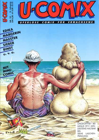 U-Comix 129 - Sand - Woman - Ocean - Bucket