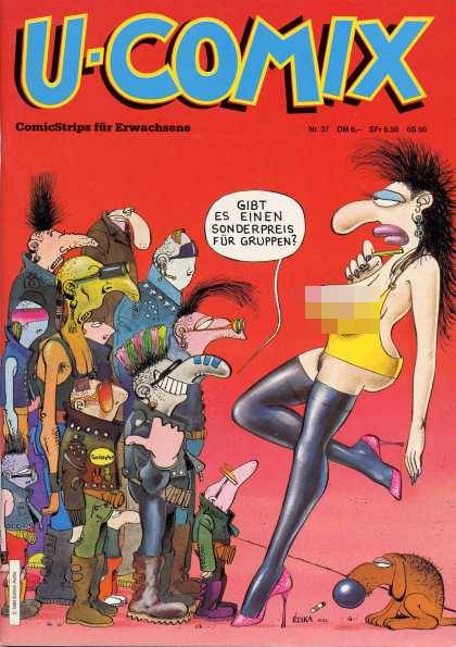 U-Comix 37 - Dog - Punk Hair - Lady Flashing - Ugly Faces