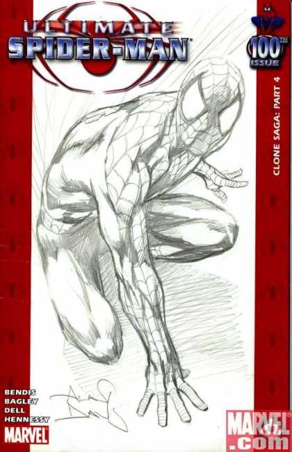 Ultimate Spider-Man 100 - Alan Davis - Clone Saga Part 4 - Bendis - Bagley - Dell - Hennessy