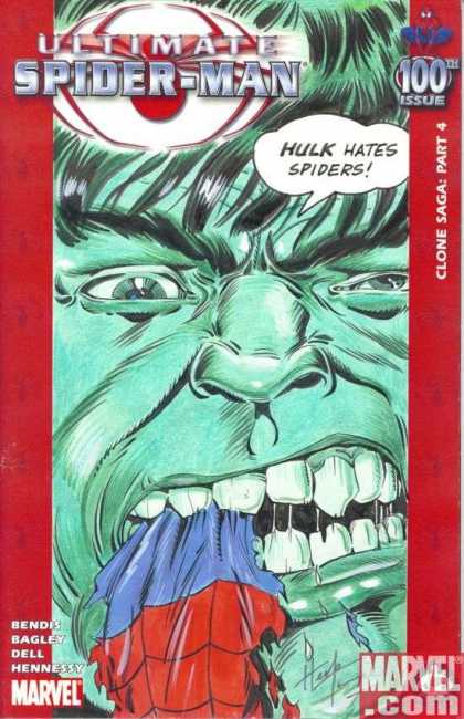 Ultimate Spider-Man 100 - Herb Trimpe - Incredible Hulk - Hulk - Eat - Clone Saga Part 4 - Bendis
