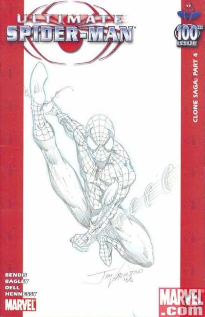 Ultimate Spider-Man 100 - Jim Valentino - Heroes - Spider - Drawing - Saga - Comic