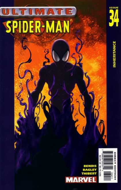 Ultimate Spider-Man 34 - Spider-man - Black Flame - Fire - Inheritance - Issue 34 - Mark Bagley