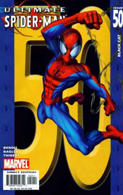 Ultimate Spider-Man 50 - Issue 50 - Black Cat - Marvel - Web - Direct Edition - Mark Bagley