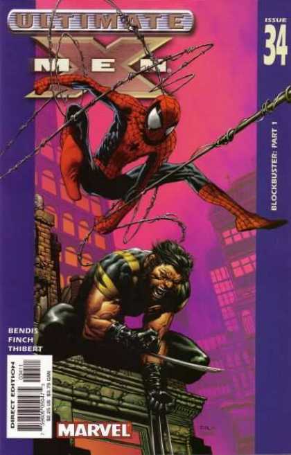 Ultimate X-Men 34 - Marvel - Spider-man - Wolverine - 34 - Blockbuster - David Finch, Richard Isanove
