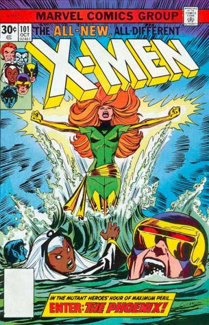 Uncanny X-Men 101 - Sea - Storm - Marvel Comics Group - Enter The Phoenix - Jean Grey - Dave Cockrum