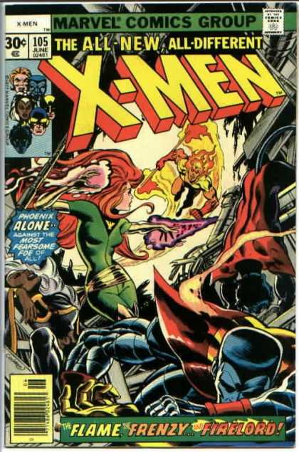 Uncanny X-Men 105 - Phoenix - Storm - Firelord - Marvel Comics Group - The All-new All-different - Dave Cockrum