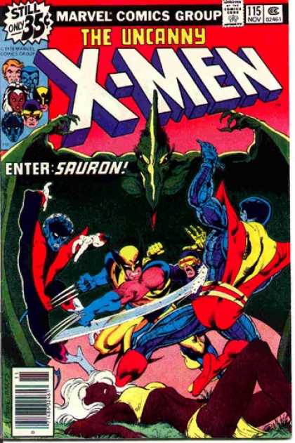 Uncanny X-Men 115 - Sauron - Storm - Wolverine - Nightcrawler - John Byrne, Terry Austin