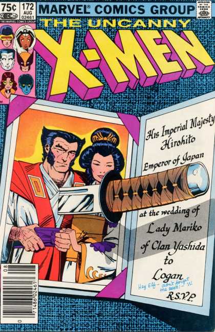 Uncanny X-Men 172 - Sword - Wolverine - Lady Mariko - Logan - Paul Smith