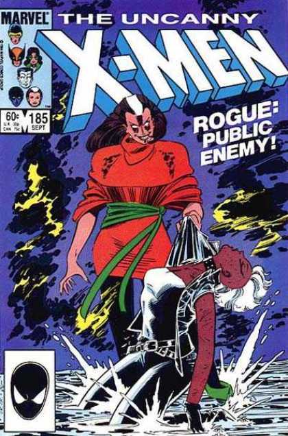 Uncanny X-Men 185 - Rogue - Storm - Spiderman - John Romita