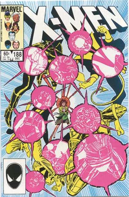 Uncanny X-Men 188 - Marvel - Nightcrawler - Spiderman - Storm - Rogue - John Romita