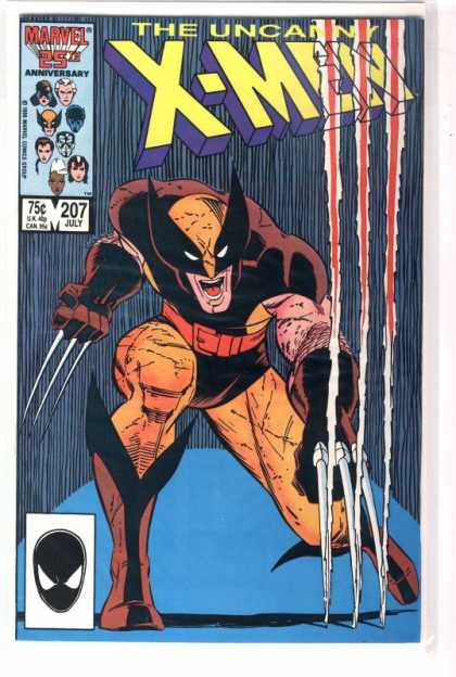 Uncanny X-Men 207 - Wolverine - Claws - Scratch - Claw - Slice - John Romita