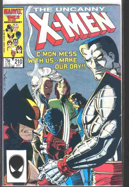 Uncanny X-Men 210 - Wolverine - Colossus - Mohawk - Cigarette - Claws - Bob Wiacek, John Romita