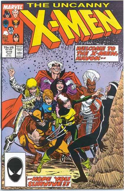 Uncanny X-Men 219 - Storm - Wolverine - Havok - Rogue - Bret Blevins
