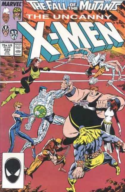 Uncanny X-Men 225 - Rogue - Wolverine - Blob - Mystique - Fight - Marc Silvestri