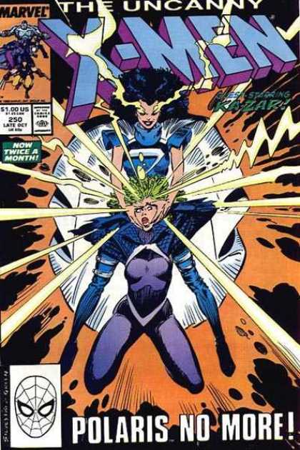Uncanny X-Men 250 - Kazar - Polaris - Marvel - 100 - Late Oct - Marc Silvestri