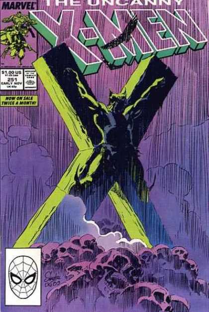 Uncanny X-Men 251 - Wolverine - Skulls - Rain - Marc Silvestri