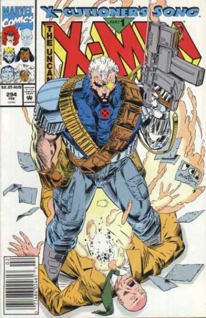 Uncanny X-Men 294 - Cable - Gun - Dead - Brandon Peterson, Terry Austin