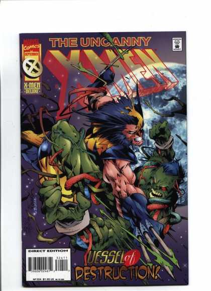 Uncanny X-Men 324 - Wolverine - Hulk - Uncanny X-men - Direct Edition - Vessel Of Destruction - Carlos Pacheco, Terry Austin