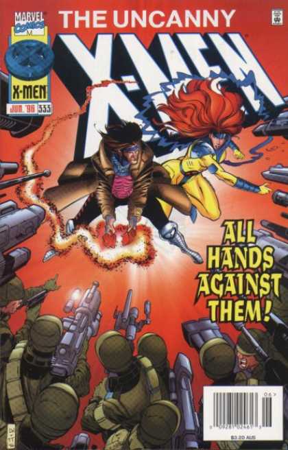 Uncanny X-Men 333 - Gambit - Jean Grey - Guns