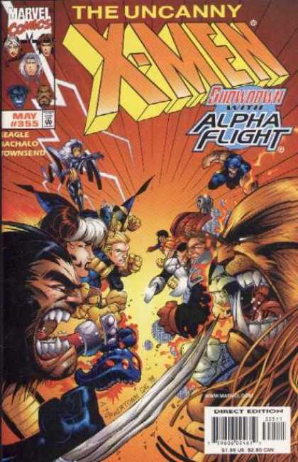 Uncanny X-Men 355 - Showdown - Alpha Fight - Marvel - Eagle - Townsend - Chris Bachalo