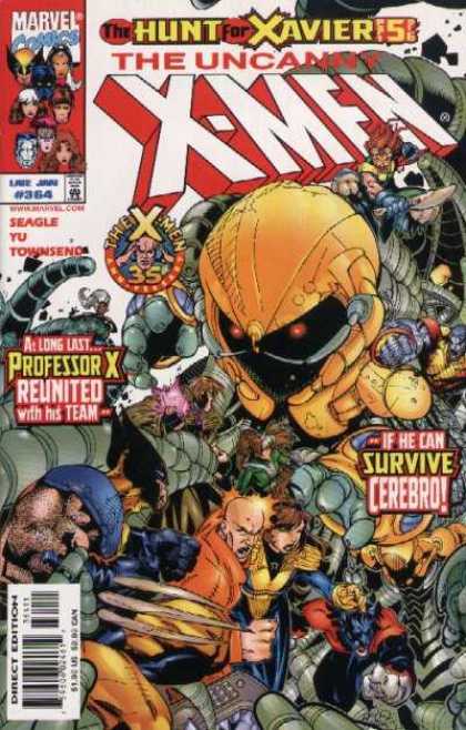 Uncanny X-Men 364 - Cerebro - Professor X - Wolverine - Gambit - Marvel Comics - Chris Bachalo