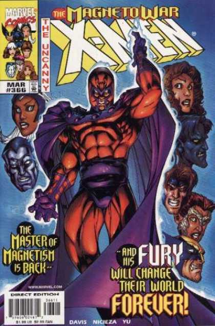Uncanny X-Men 366 - Fury - Magneto - Magneto War - Marvel - Master Of Magnetism - Brandon Peterson