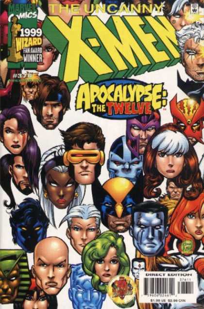 Uncanny X-Men 376 - Rogue - Eye Mask - Green Hair - Floating Faces - Apocalypse The Twelve - Adam Kubert