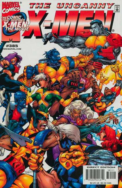 Uncanny X-Men 385 - Beast - Rogue - Gambit - Wolverine - Storm - Salvador Larroca