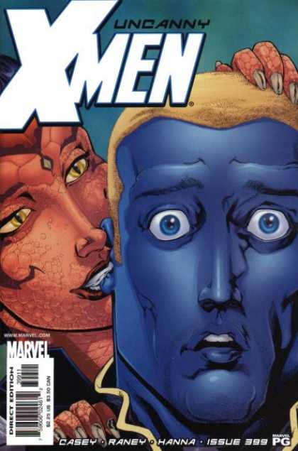 Uncanny X-Men 399 - Uncanny - Xmen - Blue Head - Marvel - Issue 399 - Tom Raney