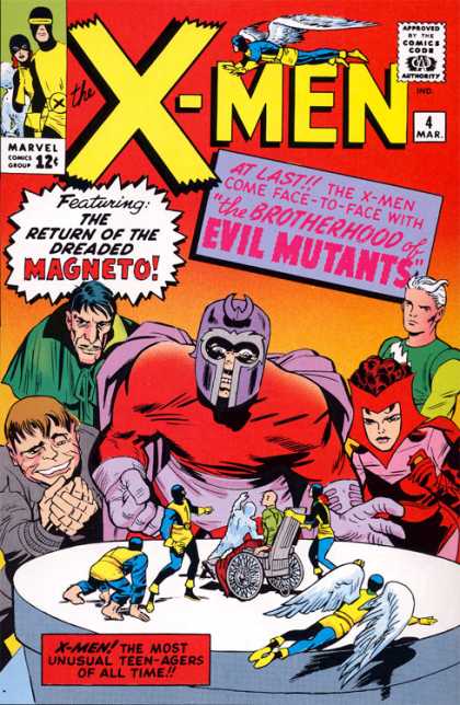 Uncanny X-Men 4 - Magneto - Xavier - Cyclops - George Roussos, Jack Kirby