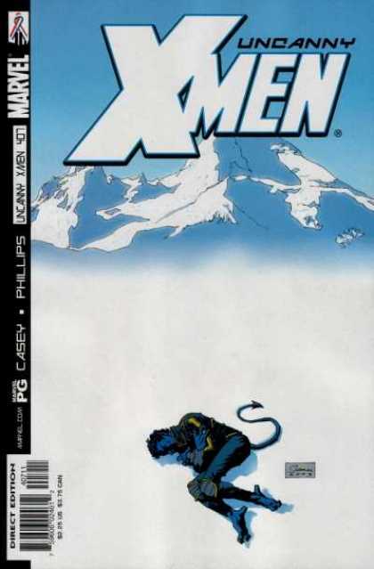 Uncanny X-Men 407 - Mountain - Nightcrawler - Snow - Demon - Dead