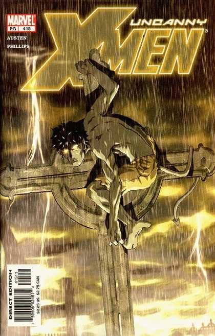 Uncanny X-Men 415 - Cross - Nightcrawler - Rain - Storm - Lightning