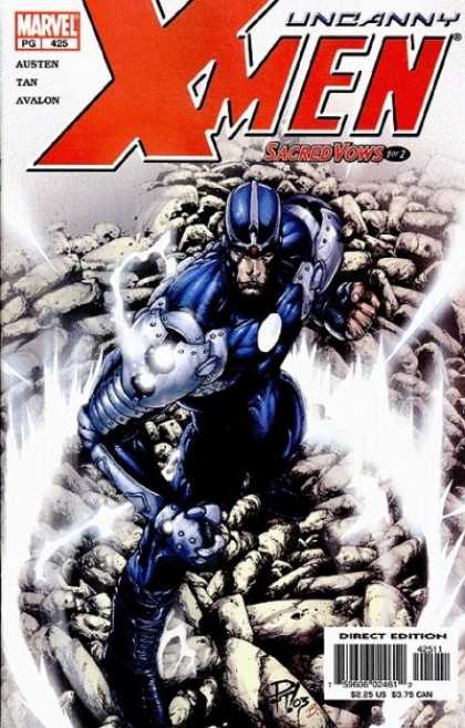 Uncanny X-Men 425 - Sacred Vows - Havok - Marvel - Rocks - Bright Lights - Philip Tan