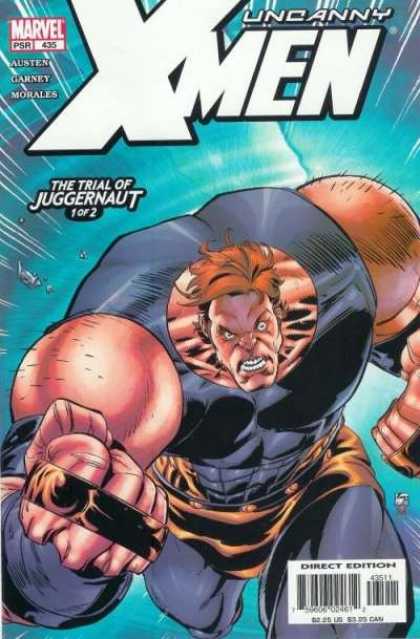 Uncanny X-Men 435 - Juggernaut - Running - Muscles - Trial - Hairy - Ron Garney